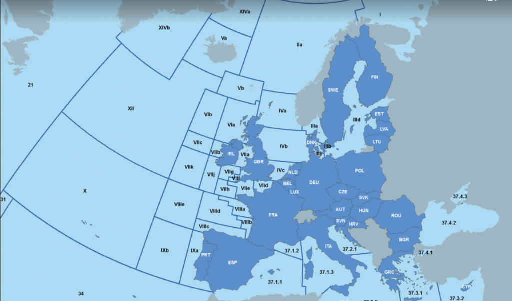 Fishing Zones in the North Atlantic