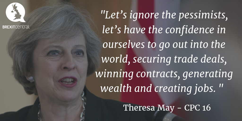 Theresa May’s Brexit Speech at Conservative Party Conference