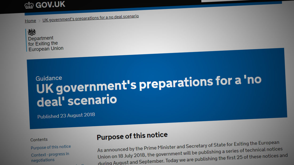 Government publishes first no-deal Brexit papers: Brexit News for Thursday 23 August
