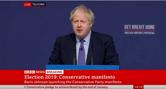 Boris Johnson vows to 'forge a new Britain' as he launches ‘Get Brexit Done’ manifesto: Brexit News for Monday 25 November